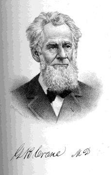 Portrait engraving of Dr. G. W. Crane (SHHS collection)