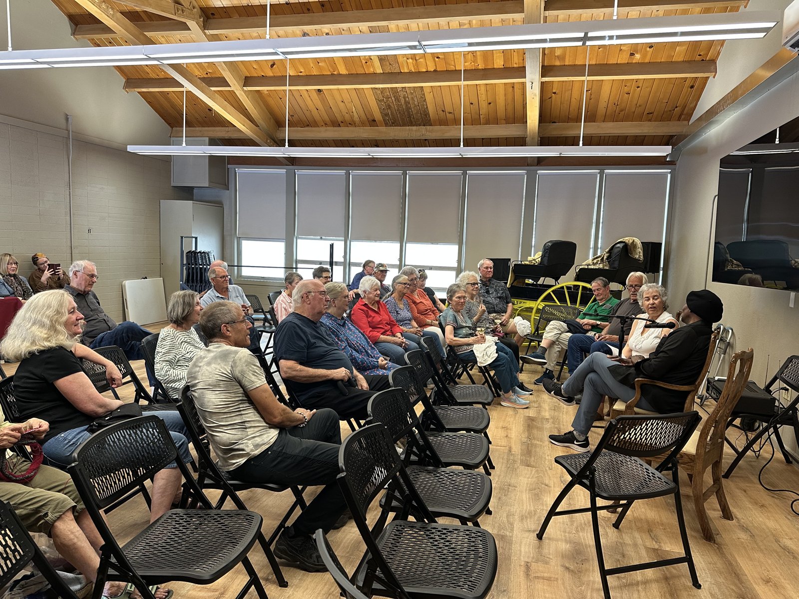 Audience seated for the “Growing Up Black in St. Helena” panel discussion.