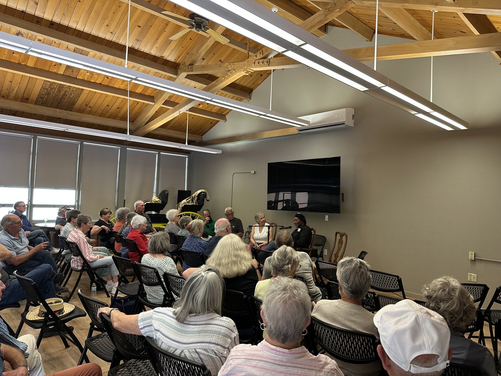 Attendees listen during the “Growing Up Black in St. Helena” panel discussion.