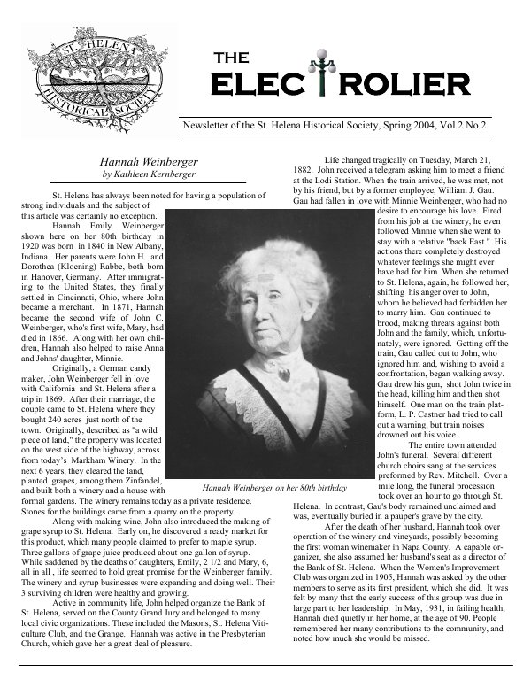 May 2004 newsletter cover