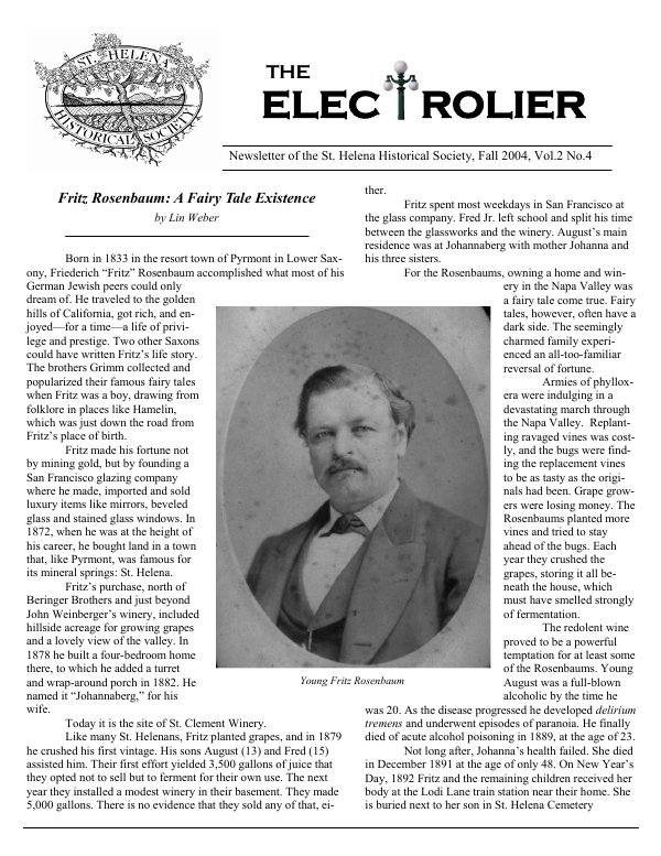 November 2004 newsletter cover
