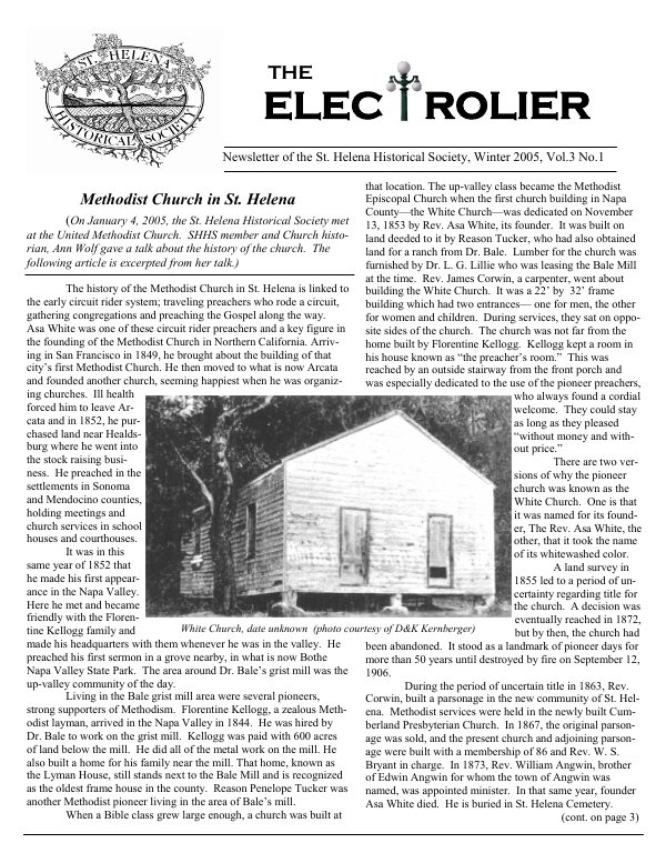 February 2005 newsletter cover