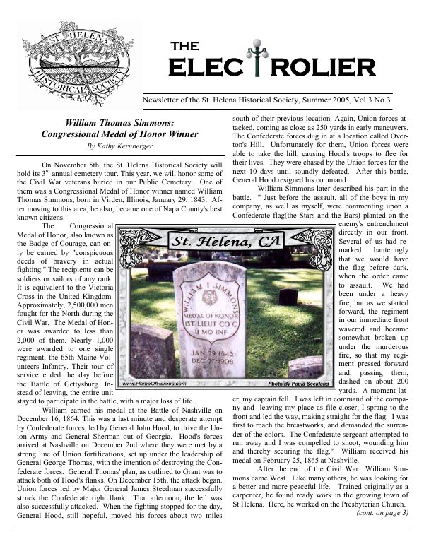 August 2005 newsletter cover