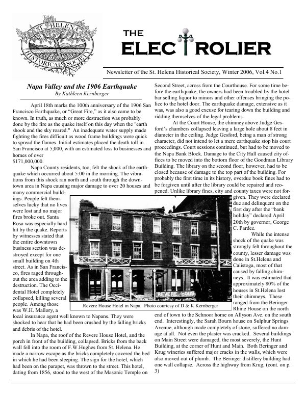 February 2006 newsletter cover