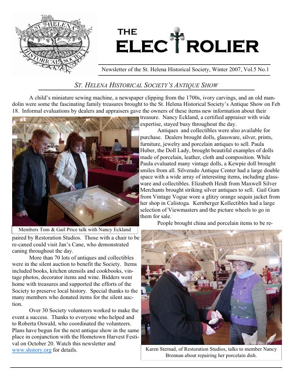 February 2007 newsletter cover
