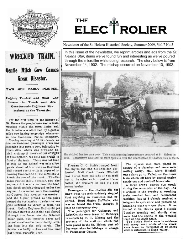 August 2009 newsletter cover