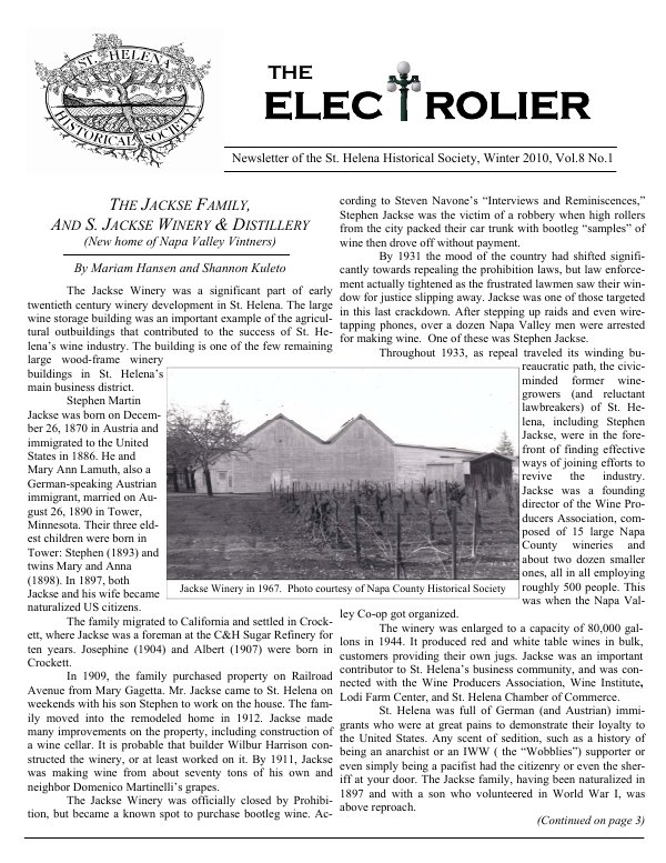 February 2010 newsletter cover