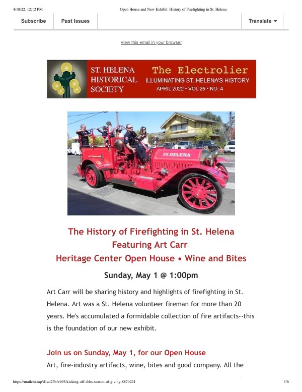 April 12, 2022 newsletter cover