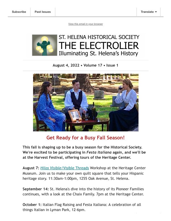 August 4, 2022 newsletter cover