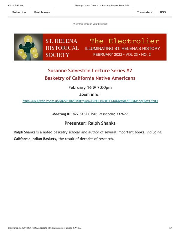 February 2022 newsletter cover