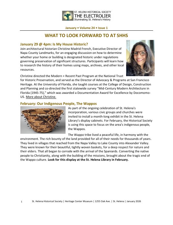 January 2026 newsletter cover