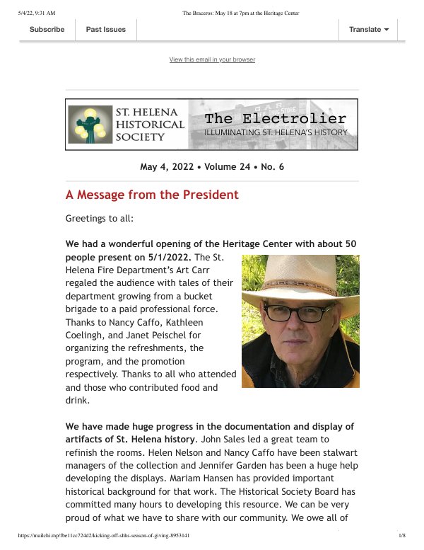 May 4, 2022 newsletter cover